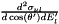 $\frac{ d^2\sigma_{\nu l} } { d\cos(\theta^\prime) dE^\prime_l }$